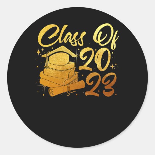 Klasse van 2028 Afstuderen studenten Bachelor_s Pe Ronde Sticker (Voorkant)