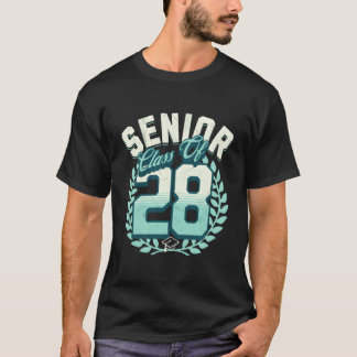 Klasse van 2028 Senior Afstuderen Senior Klasse va T-shirt