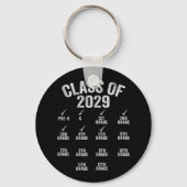 Klasse van 2029 Groei met Afstuderen 5e graad Sleutelhanger (Voorkant)