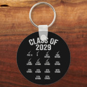 Klasse van 2029 Groei met Afstuderen 5e graad Sleutelhanger (Voorkant)
