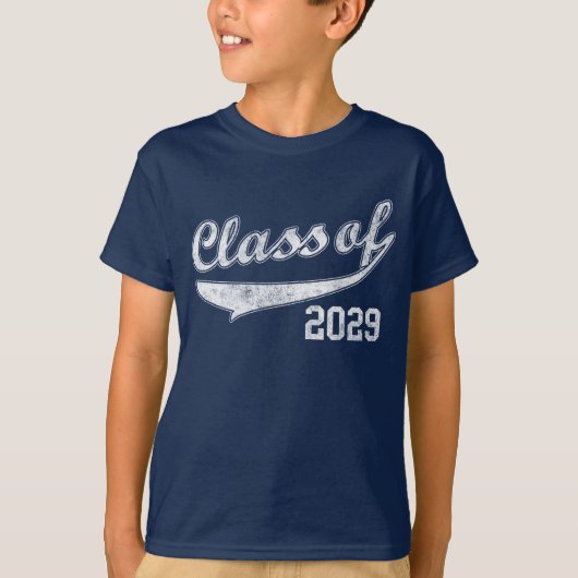 Klasse van 2029 Kindergarten Toekomstig Afstuderen T-shirt (Voorkant)