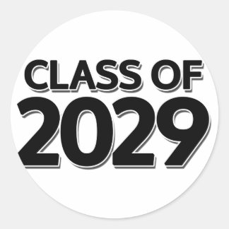 Klasse van 2029 ronde sticker