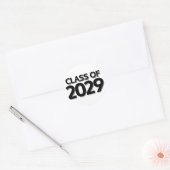 Klasse van 2029 ronde sticker (Envelop)
