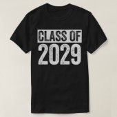 Klasse van 2029 Senior 2029 Afstuderen Gift T-shirt (Design voorkant)