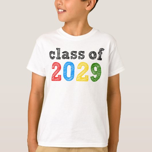Klasse van 2029 t-shirt (Voorkant)