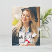 Klasse van 202X Afstuderen Foto Bedankkaart (Staand voorkant)