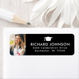 Klasse van 202x Afstuderen foto retour Etiket