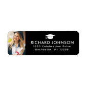 Klasse van 202x Afstuderen foto retour Etiket (Voorkant)