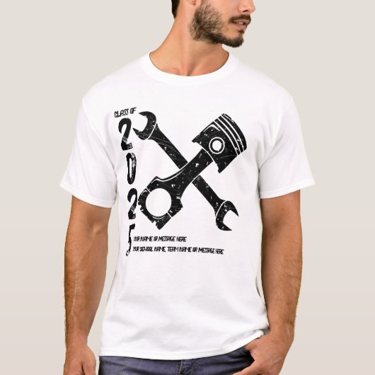 Klasse van 202x Automotive Tech T-shirt (Voorkant)