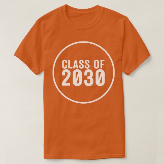 Klasse van 2030 1 t-shirt (Design voorkant)