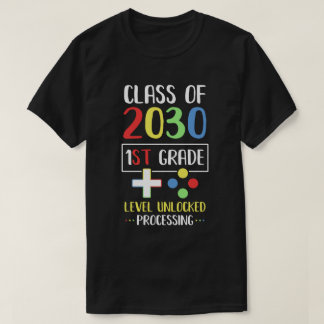 Klasse van 2030 1e gradenniveau ontgrendelen van g t-shirt
