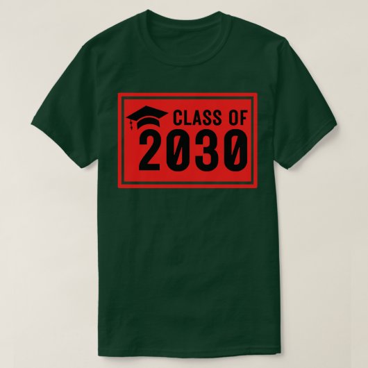Klasse van 2030 7 t-shirt (Design voorkant)
