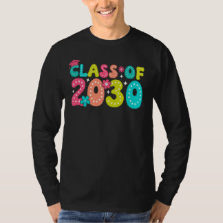 Klasse van 2030 Groeien Met Mij Eerste Dag van Sch T-shirt