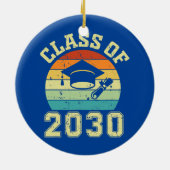 Klasse van 2030 Meisjesjongens Afstuderen Keramisch Ornament (Achterkant)