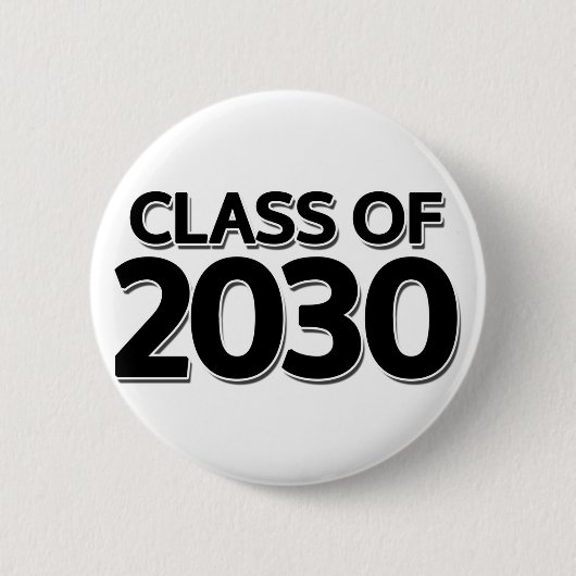 Klasse van 2030 ronde button 5,7 cm (Voorkant)