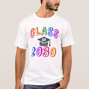 KLASSE van 2030 vierde graad Afstuderen jaar groei T-shirt