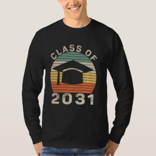 Klasse van 2031 High School of College Graduation T-shirt