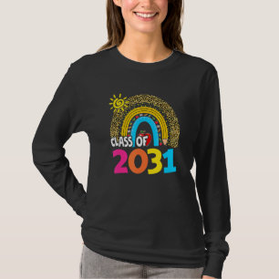 Klasse van 2031 Kindergarten per kam met Afstudeer T-shirt