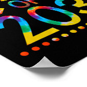 Klasse van 2031 - Tie dye Terug naar School Klasse Poster (Hoek)