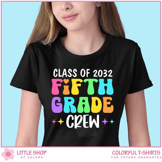 Klasse van 2032 Fifth Grade Crew Terug naar School T-shirt
