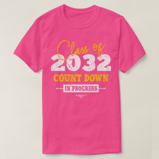 Klasse van 2032 graaf het grappige Afstudeerder 20 T-shirt (Design voorkant)
