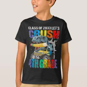 Klasse van 2033 Laten we de 4e Grade Monster Truck T-shirt