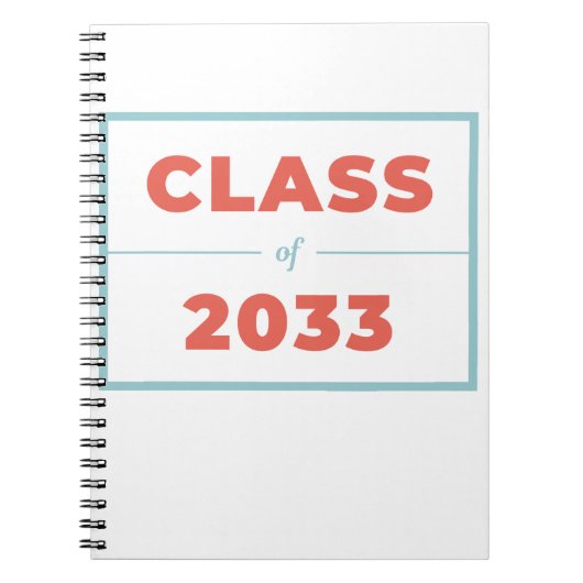 Klasse van 2033 notitieboek (Voorkant)