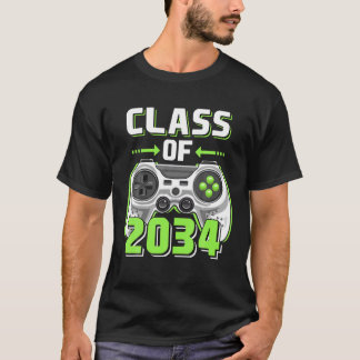 Klasse van 2034-gaming Grow met Afstuderen T-shirt