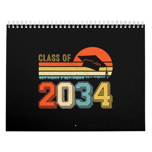 Klasse van 2034 groeien met mij pre-k Afstuderen V Kalender (Hoes)