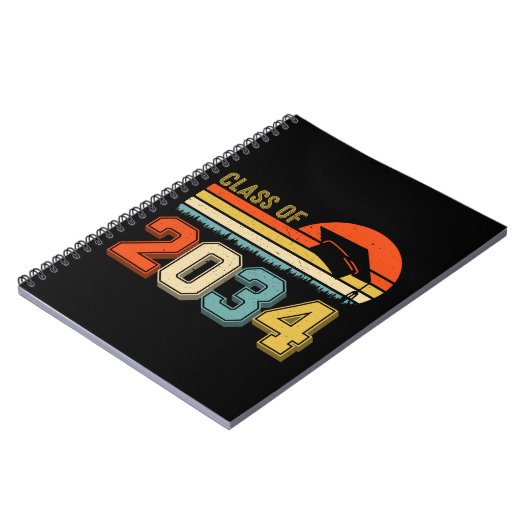 Klasse van 2034 groeien met mij pre-k Afstuderen V Notitieboek (Linkerzijde)