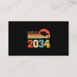 Klasse van 2034 groeien met mij pre-k Afstuderen V Visitekaartje