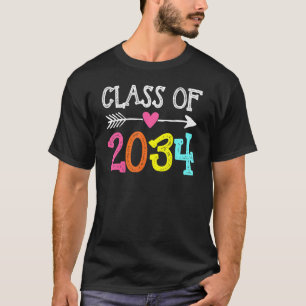 Klasse van 2034 Kindergarten per kam met Afstudeer T-shirt