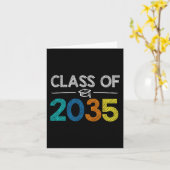 Klasse van 2035 Eerste dag van school Afstuderen l Kaart (Gele Bloem)