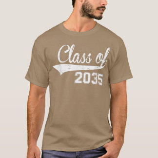 Klasse van 2035 Groei met me pre-schooldiploma T-shirt