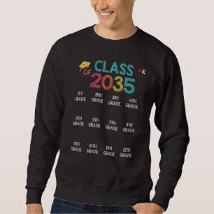 Klasse van 2035 groeien met handafdruk voor 12e G Trui