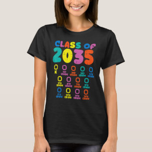 Klasse van 2035 groeien met mij terug naar het T-s T-shirt