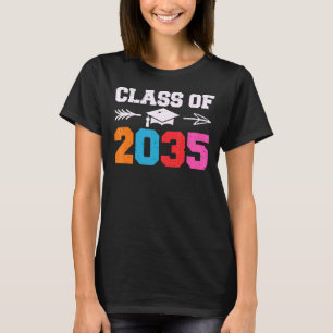 Klasse van 2035 Grow with Me lets crush kinderkleu T-shirt