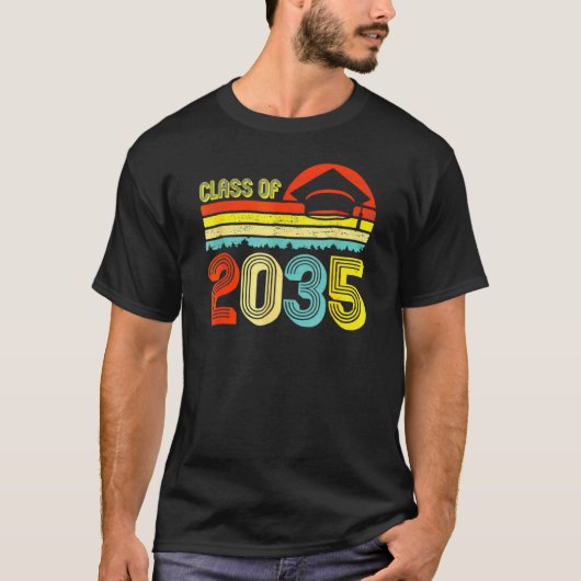 Klasse van 2035 Kindergarten Afstuderen met mij G T-shirt (Voorkant)