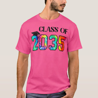 Klasse van 2035 Kindergarten groeien met Afstudere T-shirt