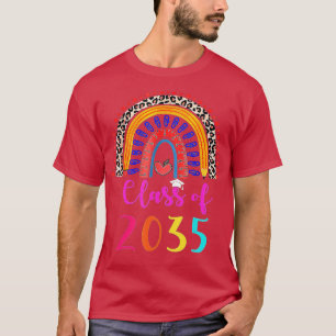 Klasse van 2035 Kindergarten per kam met Afstudeer T-shirt