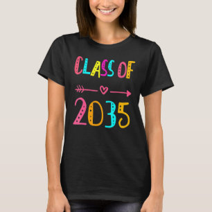 Klasse van 2035 Kindergarten per kam met Afstudeer T-shirt
