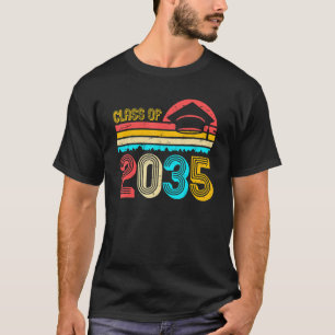 Klasse van 2035 Kindergarten per kam met Afstudeer T-shirt