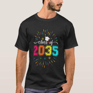 Klasse van 2035 Kindergarten per kam met Afstudeer T-shirt