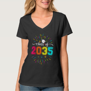 Klasse van 2035 Kindergarten per kam met Afstudeer T-shirt