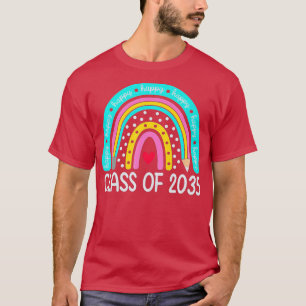 Klasse van 2035 Kindergarten per kam met Afstudeer T-shirt