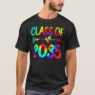 Klasse van 2035 Kindergarten per kam met Afstudeer T-shirt