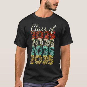 Klasse van 2035 Kindergarten per kam met Afstudeer T-shirt