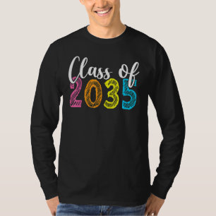 Klasse van 2035 Kindergarten per kam met Afstudeer T-shirt