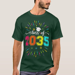 Klasse van 2035 Kindergarten per kam met Afstudeer T-shirt