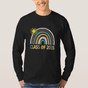 Klasse van 2035 Kindergarten per kam met Afstudeer T-shirt